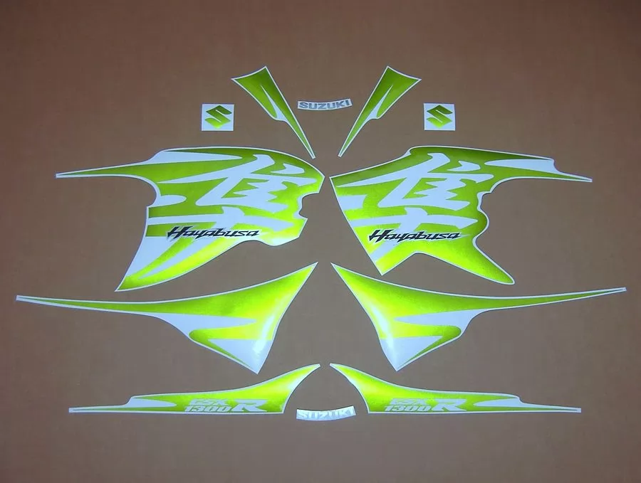 Suzuki Hayabusa K10 green full decals kit