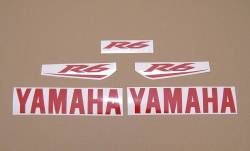 Yamaha YZF R6 2008 RJ15 black decals