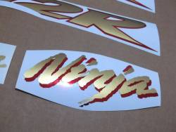 Kawasaki ZX-12R 2003 Ninja gold logo graphics