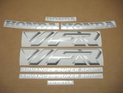 Honda VFR 750F 1992 black adhesives set