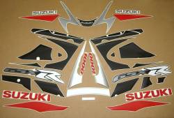 Suzuki GSX-R 1000 2001 red stickers set