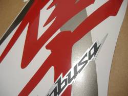 Suzuki Hayabusa 2009 red complete sticker kit