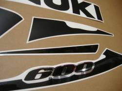 Suzuki GSXR 600 2002 black labels graphics