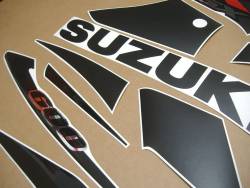 Suzuki 600 2003 black stickers kit