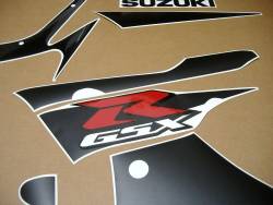 Suzuki 600 2002 black complete sticker kit