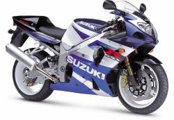 Suzuki GSXR 1000 K2 white decal set