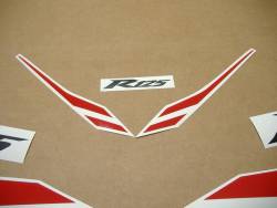 Yamaha YZF R125 2012 black stickers kit