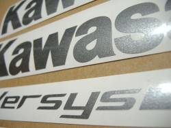 Kawasaki KLE 650 2007 red labels graphics