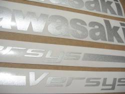 Kawasaki Versys KLE650 2007 black decals set