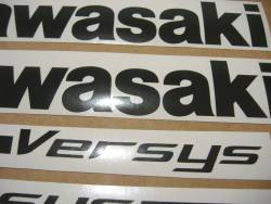 Kawasaki Versys KLE650 2007 2008 silver full decals set