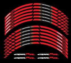 Honda cbr 600rr 1000rr red wheel stripes kit