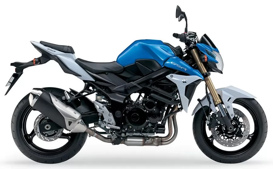 Suzuki GSR 750 2013 blue adhesives set