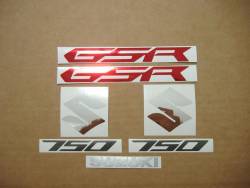 Suzuki GSR 750 2013 black decals kit 