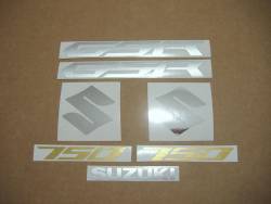 Suzuki GSR 750 2012 blue stickers set