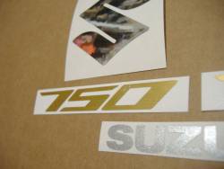 Suzuki 750 2012 blue stickers kit