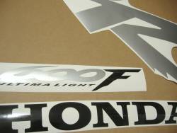 Honda CBR 600 F4 2000 yellow labels graphics