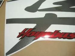Suzuki Hayabusa GSX1300R K2 silver logo graphics