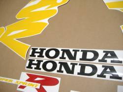 Honda 125R 1999 black restoration decals