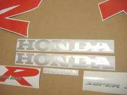 Honda NSR 125R 2000 black decals kit 