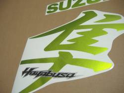 Suzuki Hayabusa custom green 2008 2009 decals set