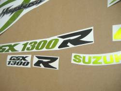 Suzuki Hayabusa custom green 2010 2011 stickers kit