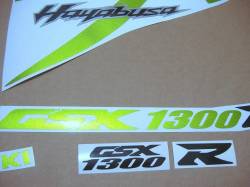 Suzuki Hayabusa custom green 2008 2009 decals kit