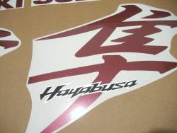 Suzuki Hayabusa burgundy 2008 2010 decals set