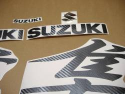 Suzuki busa 1340 custom carbon fiber look decals set