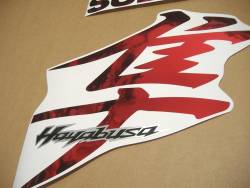 Suzuki Hayabusa busa k8 k9 chrome red stickers set