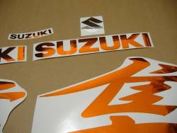 Suzuki busa gsx1340r k8 k9 chrome orange decals set