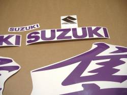 Suzuki Hayabusa k8 2008 purple aufkleber set