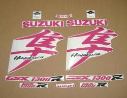 Suzuki Hayabusa gsx1300r k8 k9 hot pink stickers set