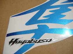 Suzuki Hayabusa gsx1300r k8 k9 blue kanji decals set