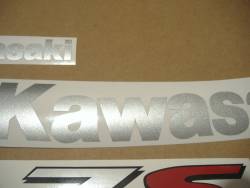 Kawasaki zr-7s 2002 2003 blue lagels logo kit