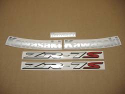 Kawasaki zr7s 2002 2003 blue decals set