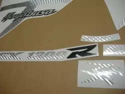 Suzuki Hayabusa 2000 silver carbon decals kit 