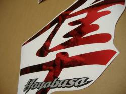 Suzuki Hayabusa 1999 chrome red stickers kit 