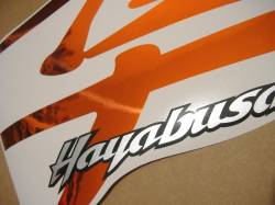 Suzuki Hayabusa 1300 2004 2005 chrome orange stickers kit 
