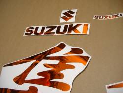 Suzuki busa gsx1300r 1999 chrome orange autocollant 