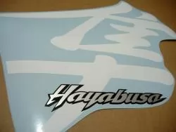 Suzuki Hayabusa gsx1300r 1999 blanco pegatinas