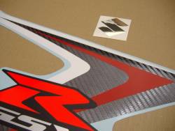 Suzuki GSXR 750 2008 white decals