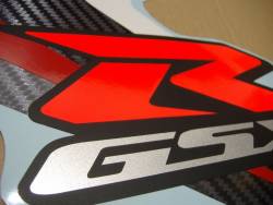 Suzuki GSX-R 750 2008 white decals kit 