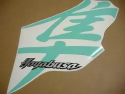 Suzuki Hayabusa 1999 turquoise green decals stickers