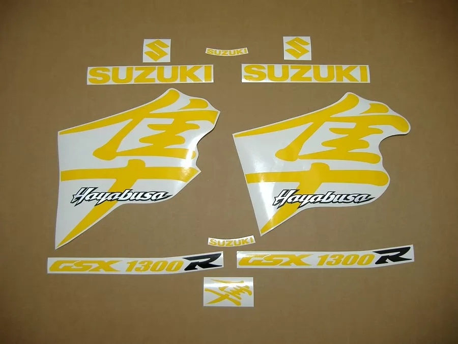 Suzuki Hayabusa gsx 1300r k1 k2 k3 gelb aufkleber 