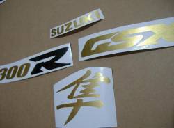 Suzuki Hayabusa 2005 brushed golden decals set