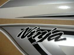 Kawasaki zx-6r ninja 2011 blue sticker set