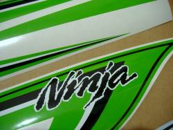 Kawasaki zx6r ninja 2011 2010 green decals 