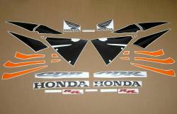 Honda cbr 600rr 2006 orange adhesives set