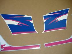 Suzuki gsxr 750 750w 1994 white blue decals kit 