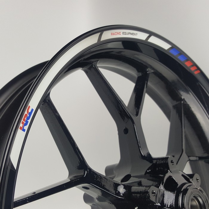 Motorcycle Reflective Wheel Stripes - Grey Vinyl Rim Stickers For Aprilia RSV4 1000 2009-2019